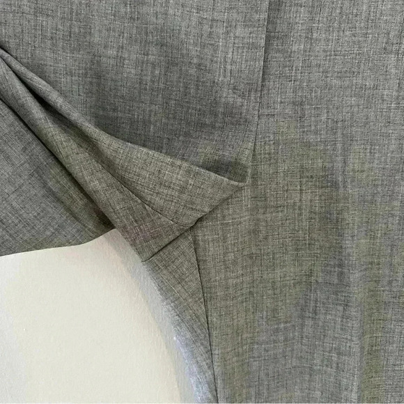 BCX Dress Pants Gray Heathered Stretch Pockets Lined‎ Size 13 Career Business - Picture 4 of 10